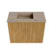 Mondiaz JOYA-DLUX Meuble de salle de bains 50cm - couleur Oak - Vasque FAYE position Gauche Sans trou de robinet couleur Arena SW1423834