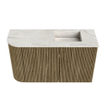 Mondiaz JOYA-DLUX 71.6cm toiletmeubel - ronding links kleur Dusk - Wastafel FAYE positie Rechts 1 kraangat kleur Ostra. SW1423424