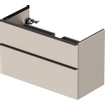 Duravit D-Neo wastafelonderkast 101x62.5x46.2cm 2 lades Taupe Mat SW641188