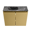 MONDIAZ TURE-DLUX Meuble WC 60 cm Oro. Lavabo EDEN Lava position gauche. Avec 1 trou de robinet. SW1103937