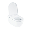 Geberit AquaClean Alba WC-douche - 37.5x56.5x40.5cm - sans bride de rinçage - rinçage profond - télécommande - KeraTect - blanc brillant SW1026642