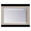 Sanicare Q-mirrors miroir sans cadre / PP aiguisé bande horizontale de 90 cm + lumière Ambi sous LED blanc chaud SW278903