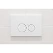 QeramiQ Dely Toiletset - 36.3x51.7cm - diepspoel - rimless - Geberit UP320 inbouwreservoir - softclose toiletzitting - mat witte bedieningsplaat - ronde knoppen - mat wit SW804603