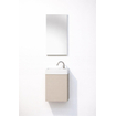 Nemo Durma Fonteinkastset - 40x20x50cm - 1 deur - rechts - 1 kraangat - rechts - Taupe SW1580329