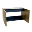 Mondiaz JOYA-DLUX 70cm toiletmeubel - kleur Dusk - Wastafel FAYE positie Midden 1 kraangat kleur Frappe. SW1423081