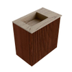 Mondiaz JOYA-DLUX Meuble de salle de bains 40cm - couleur Ruby - Vasque FAYE position Gauche 1 trou de robinet couleur Arena. SW1425243