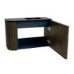 Mondiaz JOYA 61.6cm toiletmeubel - ronding links kleur Shadow - Wastafel FAYE positie Rechts Zonder kraangat kleur Urban. SW1421509