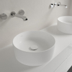 Villeroy & Boch Collaro lavabo à poser rond Ø40cm - sans trop-plein sans trou de robinet CeramicPlus stone white SW336043