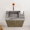Mondiaz JOYA-DLUX Meuble de salle de bains 40cm - couleur Dusk - Lavabo FAYE position Gauche Sans trou de robinet couleur Sombra. SW1426117