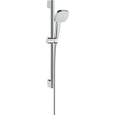 Hansgrohe Croma Select E ensemble barre de glissement avec douchette à main Croma Select E 1jet 65cm avec flexible de douche Isiflex`B 160cm blanc/chrome 0605311