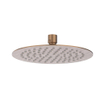 IVY Bond Ensemble de douche à effet pluie - encastré - symmetry - inverseur d'arrêt 2 voies - bras de plafond 15 cm - douche de tête slim 20 cm - support avec sortie - flexible de douche 150 cm - douchette satin spray - cuivre brossé mat PVD SW1033488