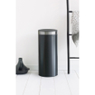 Brabantia Touch Bin Afvalemmer - 30 liter - kunststof binnenemmer - matt black - matt steel fingerprint proof SW1117320