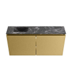 MONDIAZ TURE-DLUX Meuble WC 100 cm Oro. EDEN lavabo Lava position gauche. Avec 1 trou de robinet. SW1103957