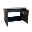 Mondiaz JOYA-DLUX 71.6cm toiletmeubel - ronding rechts kleur Shadow - Wastafel FAYE positie Links Zonder kraangat kleur Saba. SW1425134