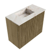 Mondiaz JOYA-DLUX Meuble de toilette 50cm - couleur Dusk - Lavabo FAYE position Gauche Sans trou de robinet couleur Frappe. SW1423047