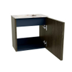Mondiaz JOYA-DLUX Meuble de toilette 40cm - couleur Shadow - Vasque FAYE position Gauche Sans trou de robinet couleur Frappe SW1422655