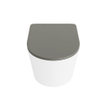 MONDIAZ LAVIE WC suspendu - 36x53cm - sans bride - Smoke (gris) - softclose - quick-release - abattant WC - Talc (offwhite) SW1208737