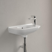 Villeroy & Boch O.novo Compact fontein 50x25cm met overloop en doortikbaar kraangat wit 0124148