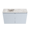 MONDIAZ TURE-DLUX 80cm toiletmeubel Clay. EDEN wastafel Glace positie links. Met 1 kraangat. SW1103222