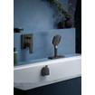 Hansgrohe sBox afbouwdeel rechthoekig incl. slangbox, doucheslang en rozet m. 1 functie t.b.v. bad- of tegelrand brushed black chroom SW358783