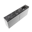 MONDIAZ TURE-DLUX Meuble de toilette 120 cm Plata. Lavabo EDEN Lava position droite. Sans trou de robinet. SW1103956