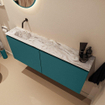 MONDIAZ TURE-DLUX Meuble toilette - 120cm - Smag - EDEN - vasque Glace - position gauche - sans trou de robinet SW1103529