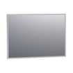 BRAUER Onyx spiegel - 100x70cm - rechthoekig - aluminium-kleurig geborsteld frame SW353741