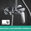 Hansgrohe Crometta E 240 Showerpipe avec robinet de douche 1 jet chromé SW73208