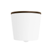 MONDIAZ LAVIE WC suspendu - 36x53cm - sans bride - Rust (marron) - softclose - quick-release - abattant WC - Talc (offwhite) SW1208709