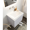 Mondiaz VICA Meuble Cale avec 2 tiroirs 60x50x45cm vasque lavabo Cloud centre sans trou de robinet SW410506