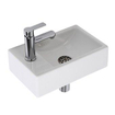 Plieger Houston ensemble lave-mains complet 37x23cm gauche blanc 4970140