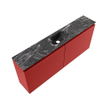 MONDIAZ TURE-DLUX Meuble de toilettes 120 cm Fire. Lavabo EDEN Lava position centrale. Sans trou de robinet. SW1103799