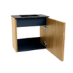 Mondiaz JOYA-DLUX Meuble de toilette 40cm - couleur Oak - Vasque FAYE position Milieu Sans trou de robinet couleur Lava SW1422033