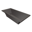Xenz Society Duobad - 200x90x53 - afvoer Midden - acryl - antraciet SW103374