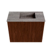 Mondiaz JOYA-DLUX Meuble de salle de bains - 50cm - couleur Ruby - Vasque FAYE position Droite 1 trou de robinet couleur Oza SW1425494