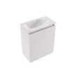 MONDIAZ TURE-DLUX Meuble toilette - 40cm - Cale - EDEN - vasque Opalo - position gauche - 1 trou de robinet SW1104240