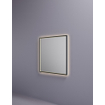 Hotbath &MORE Miroir éclairage LED direct et indirect changement de couleur chauffage de miroir avec télécommande Noir brossé PVD SW1246156