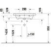 Duravit D-Neo lavabo avec WonderGliss 65x48x16.5cm 1 trou de robinet rectangulaire Céramique Blanc SW640401