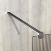 BRAUER Oblivion Paroi de douche à l'italienne - 120x200cm - verre strié clair - revêtement de verre - PVD - acier inoxydable brossé SW1476059