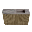 Mondiaz JOYA-DLUX 71.6cm toiletmeubel - ronding links kleur Dusk - Wastafel FAYE positie Rechts 1 kraangat kleur Sombra. SW1426156
