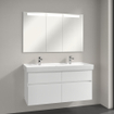 Villeroy & Boch My View In inbouw spiegelkast - met LED verlichting 3 voudig dimbaar met 2 deuren 100.1x74.7x10.7cm SW60431
