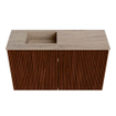 Mondiaz JOYA-DLUX 70cm toiletmeubel - kleur Ruby - Wastafel FAYE positie Links 1 kraangat kleur Saba. SW1425585