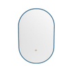 Mondiaz GLOW Miroir de salle de bains - Ovale - 45x90cm - Éclairage LED indirect - Capteur de mouvement - Jeans (Bleu) SW1105154