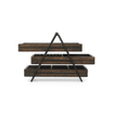 Boîte de rangement Umbra Terrace 25x18x20cm Bois de caoutchouc Noir/noyer SW539603