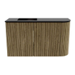 Mondiaz JOYA Meuble de salle de bains 71,6cm - arrondi droit couleur Dusk - Vasque FAYE position Gauche Sans trou de robinet couleur Urban SW1421685