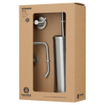 Haceka Kosmos Ensemble WC - 3 pièces - Acier inoxydable brossé SW1177003