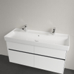 Villeroy & Boch Collaro lavabo à poser sur meuble - 120x47cm - avec trop-plein 2 trous de robinet blanc SW358344