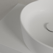 Villeroy & Boch Collaro opzetwastafell rond Ø40cm - zonder overloop zonder kraangat ceramic+ stone white SW336043