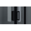 FugaFlow Efficiente Vetro Cabine de Douche - 80x80 cm - quart de cercle - noir mat SW1470175