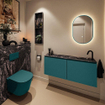 MONDIAZ TURE-DLUX Meuble toilette - 120cm - Smag - EDEN - vasque Lava - position droite - 1 trou de robinet SW1104040